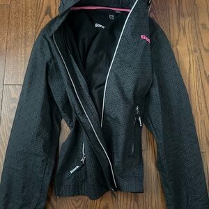 Bench Black and Pink Women's Ski Jacket